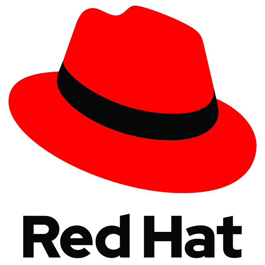 Red hat with a black band on a white background.